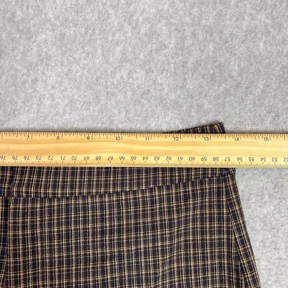 Reformation Brown Plaid Faye High Waisted Wide Leg Trouser Pant Size 2 - Picture 8 of 13